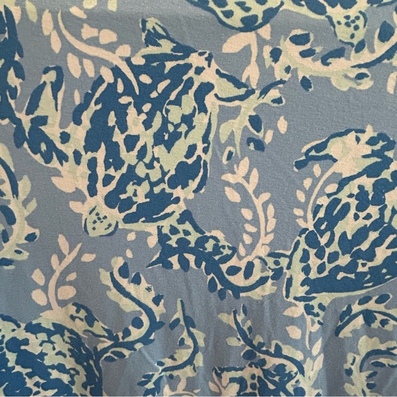 Lilly Pulitzer GIRLS MINI SADIE POLO DRESS Blue Peri Turtley Awesome XL - Picture 10 of 11